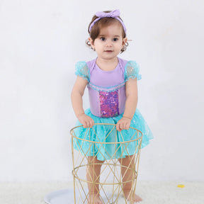 Princess Charm: Lace Romper with Headband for Baby Girl