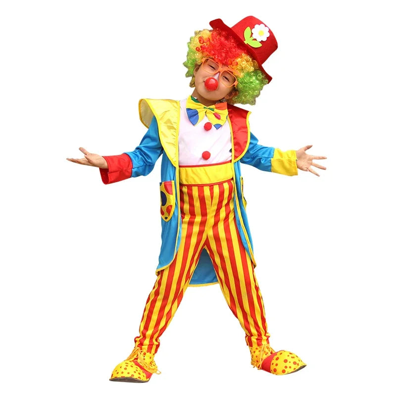 Kids Carnival Clown Circus Cosplay Costumes