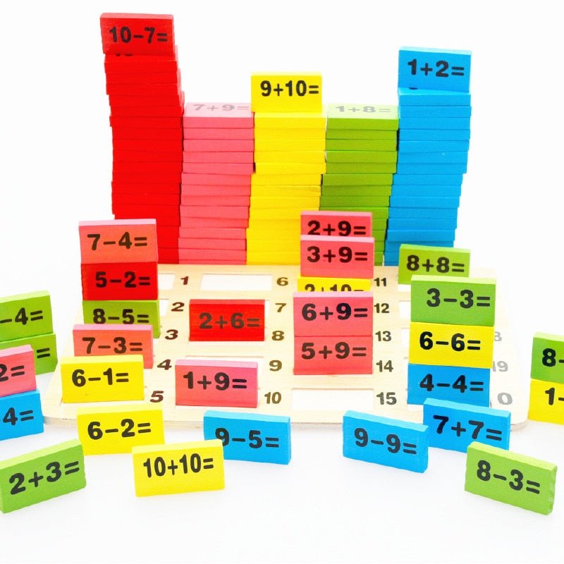 MathMagic™ Wooden Domino Educational Toy