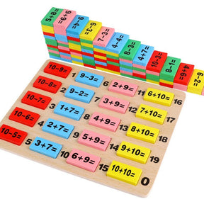 MathMagic™ Wooden Domino Educational Toy