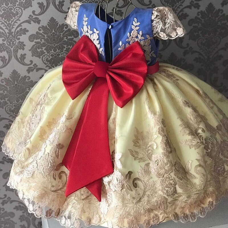 Girls Ruffles Princess Dress For Kids Elegant