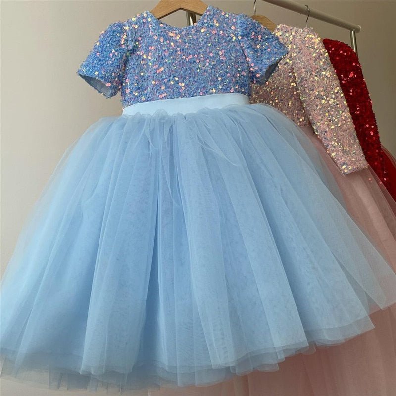 Girls Ruffles Princess Dress For Kids Elegant