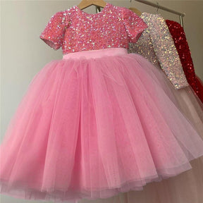 Girls Ruffles Princess Dress For Kids Elegant