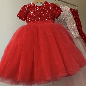 Girls Ruffles Princess Dress For Kids Elegant