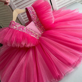 Girls Ruffles Princess Dress For Kids Elegant