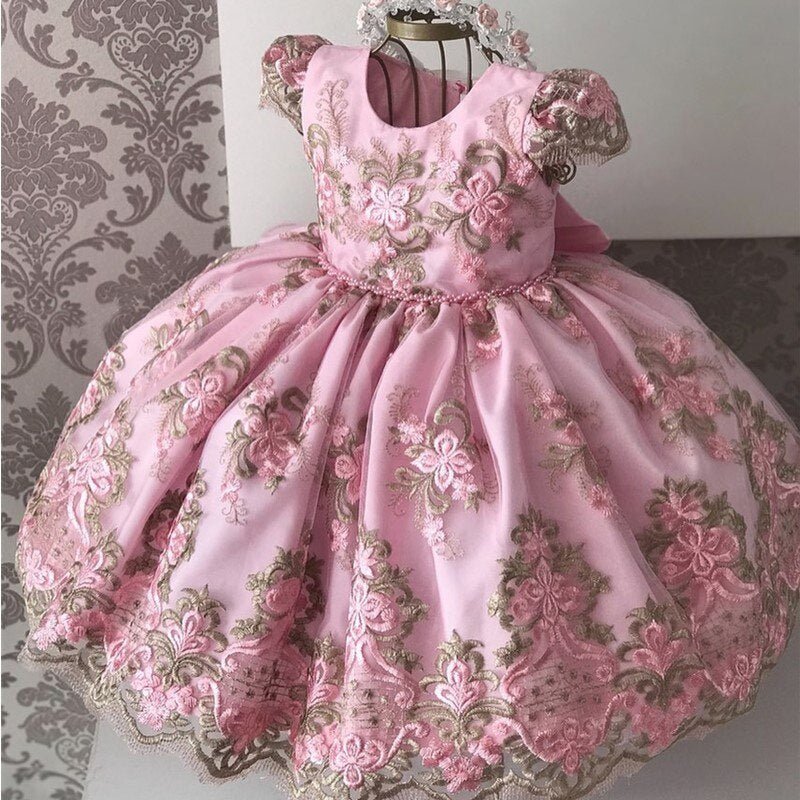 Girls Ruffles Princess Dress For Kids Elegant