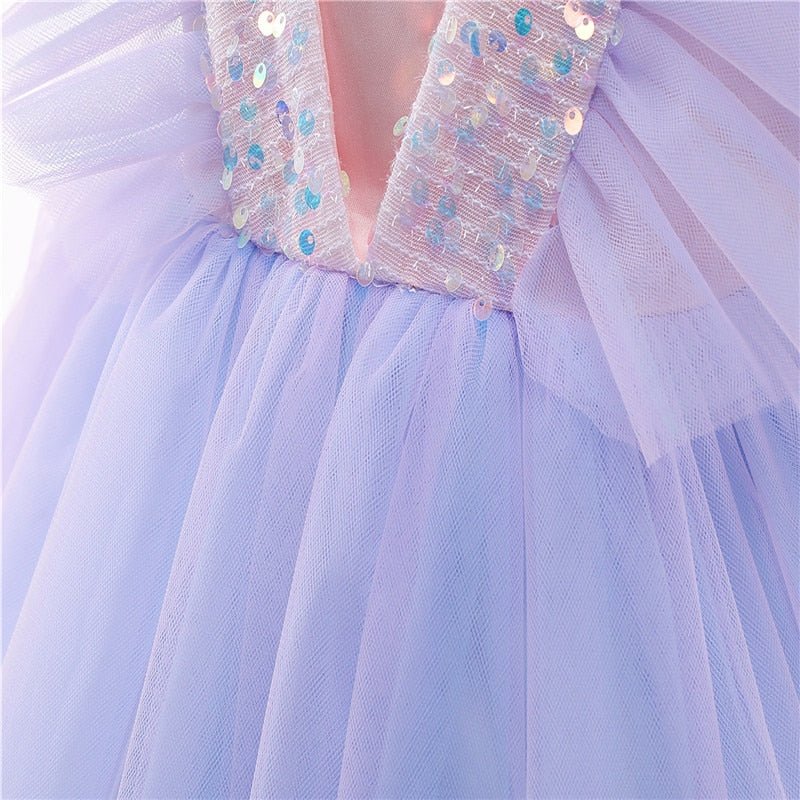 Girls Ruffles Princess Dress For Kids Elegant