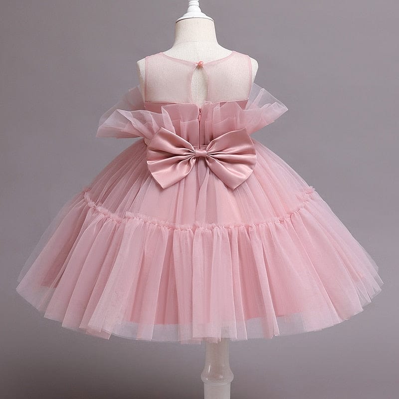 TwirlStar™ Girls Sleeveless Summer Princess Tulle Dress