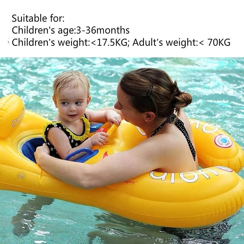 Magic AquaGuard - Portable Inflatable Safety Swimming Ring for Moms and Kids