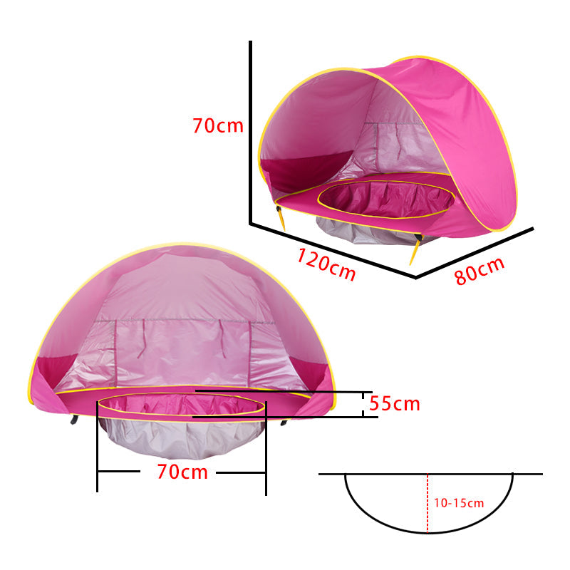 SunGuard Delight- Pop up Beach Tent UV-Protective